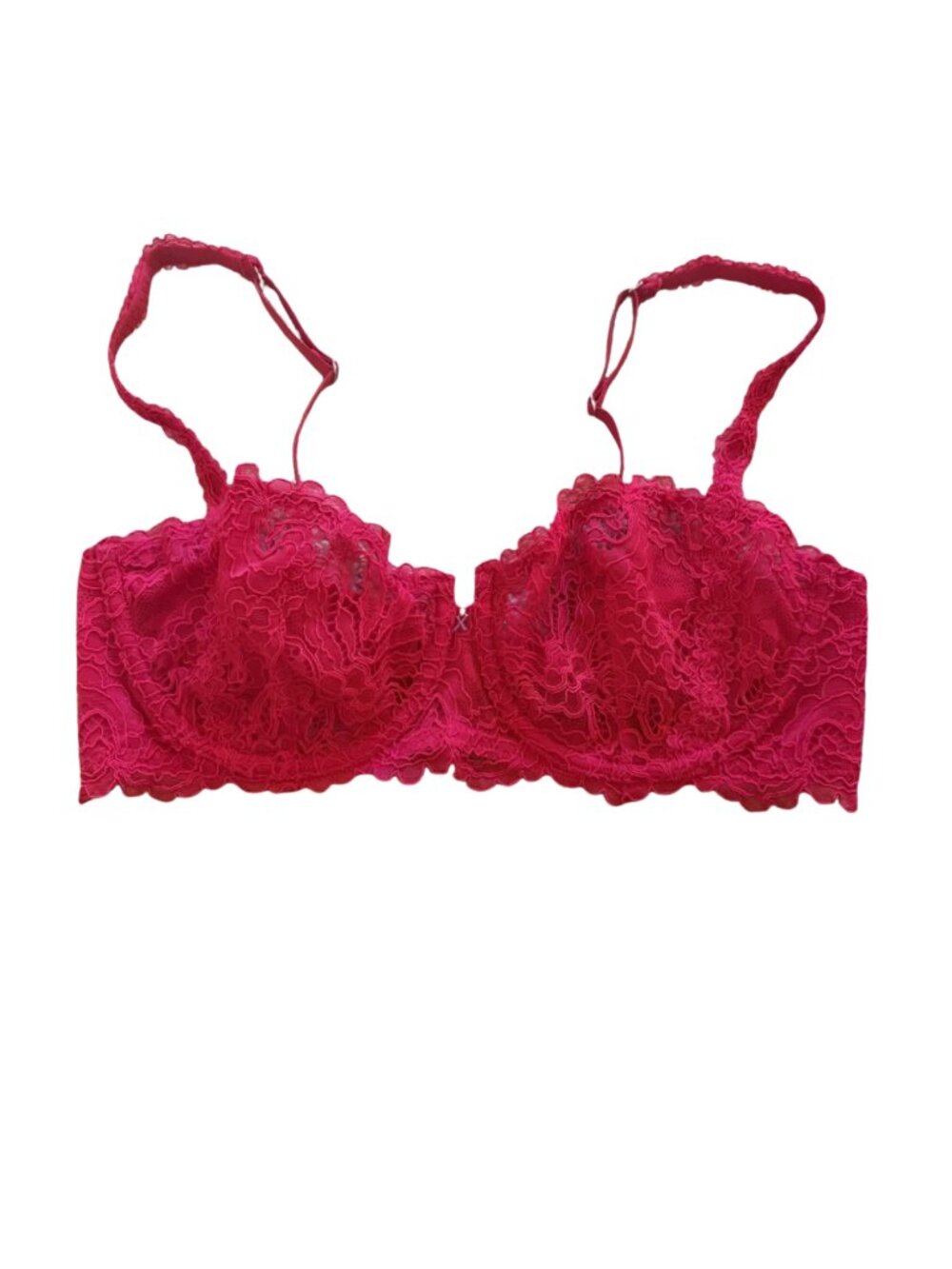 Savage X Fenty Red Lace Underwire Bra